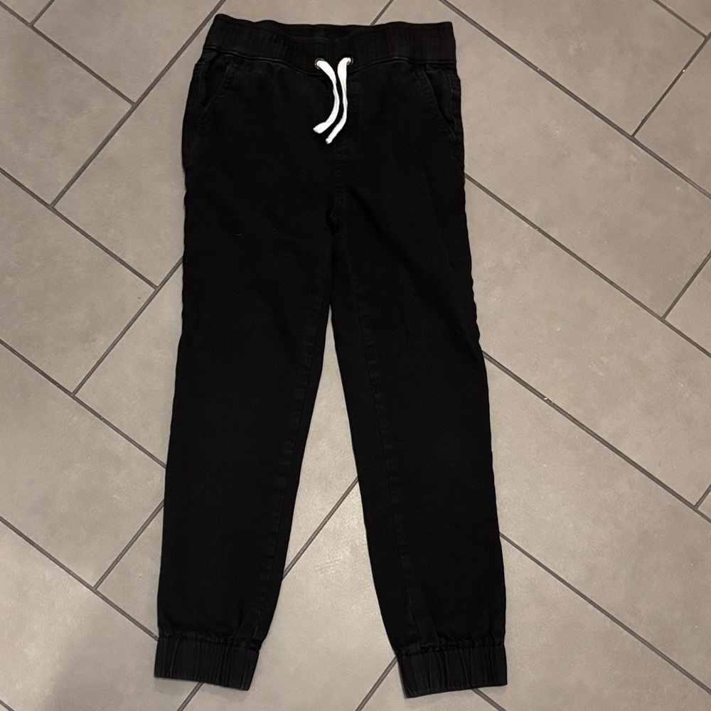 Little Bipsy 8 Black Jogger Chino Pants
